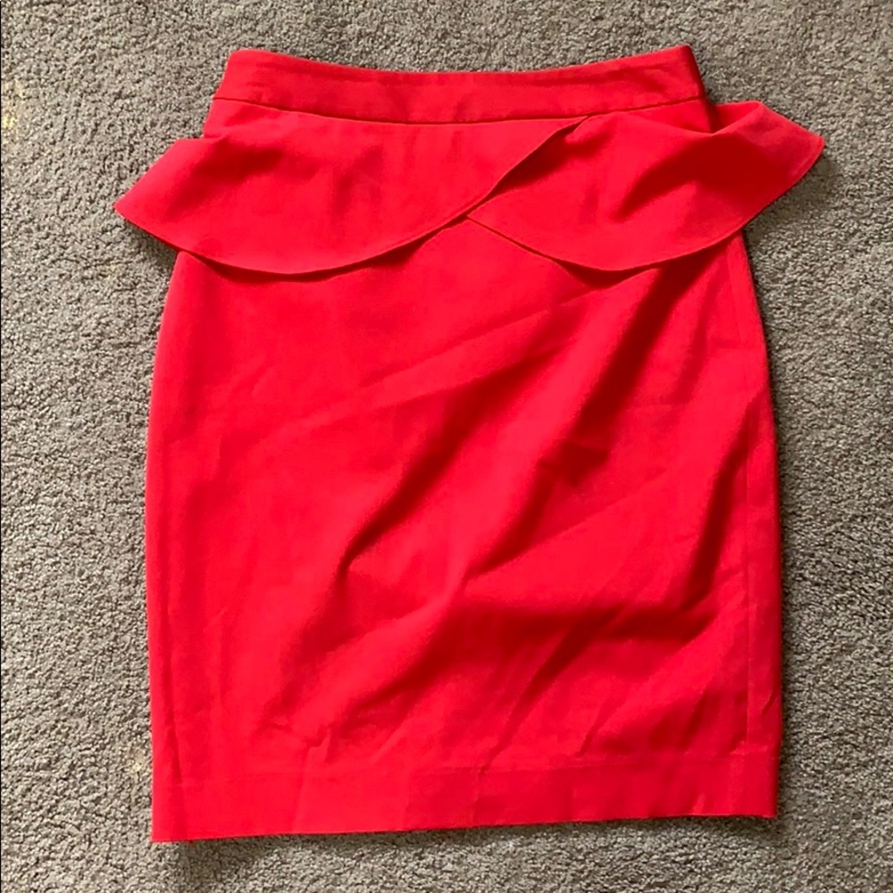 Express red pencil skirt size 0